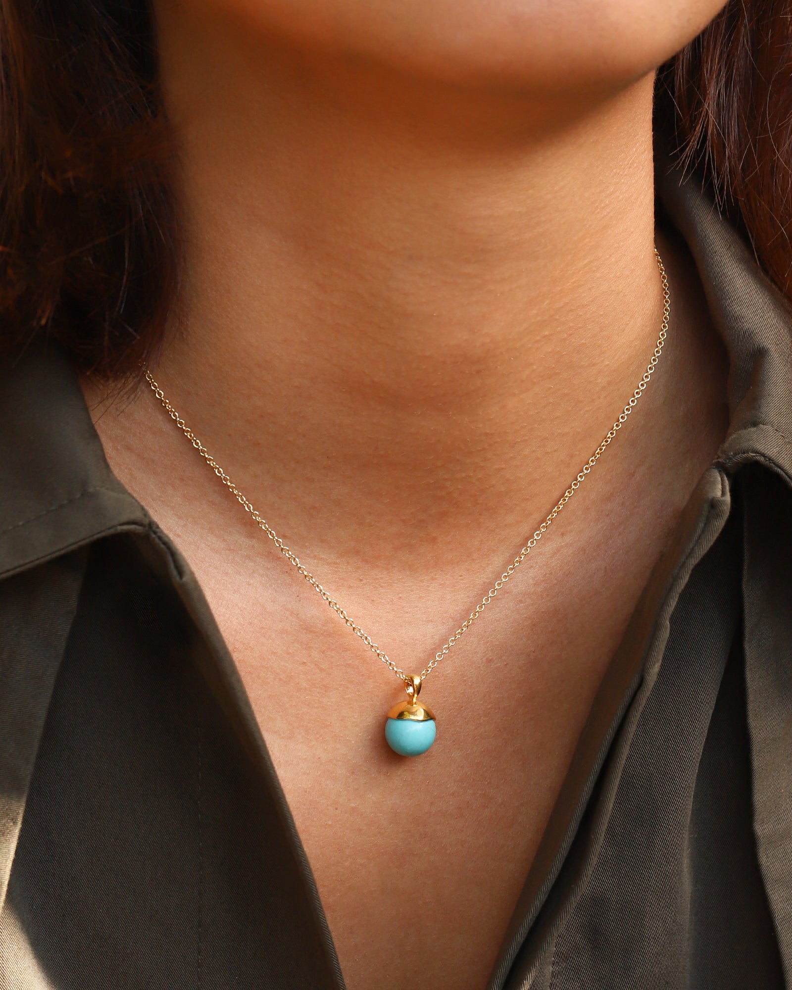 Chan Luu-Bell Pendant Necklace-Necklaces-Blue Ruby Jewellery-Vancouver Canada