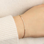 Cause We Care-Beaded Crystal Bracelet | 2mm-Bracelets-Blue Ruby Jewellery-Vancouver Canada