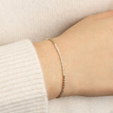 Cause We Care-Beaded Crystal Bracelet | 2mm-Bracelets-Blue Ruby Jewellery-Vancouver Canada