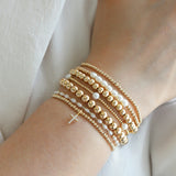 Cause We Care-Beaded Bracelet I 4mm-Bracelets-Blue Ruby Jewellery-Vancouver Canada