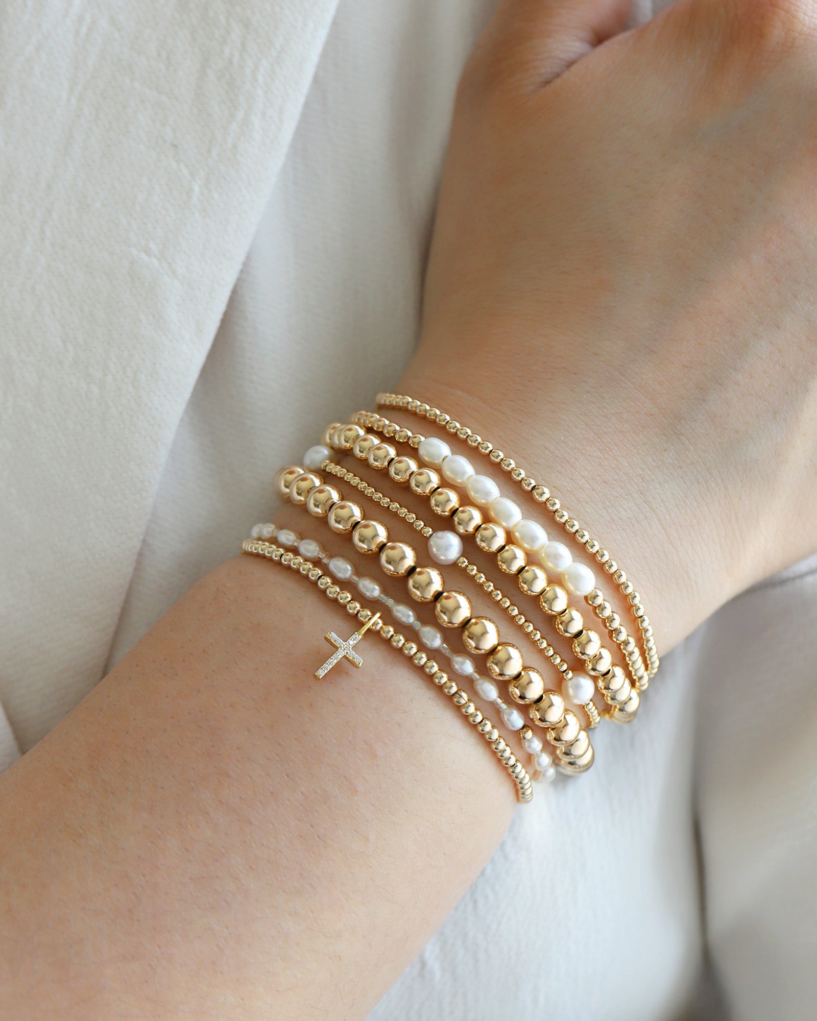 Cause We Care-Beaded Bracelet I 4mm-Bracelets-Blue Ruby Jewellery-Vancouver Canada