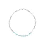 Cause We Care-Beaded Crystal Bracelet I 3mm-Bracelets-Sterling Silver, Blue Crystal-Blue Ruby Jewellery-Vancouver Canada