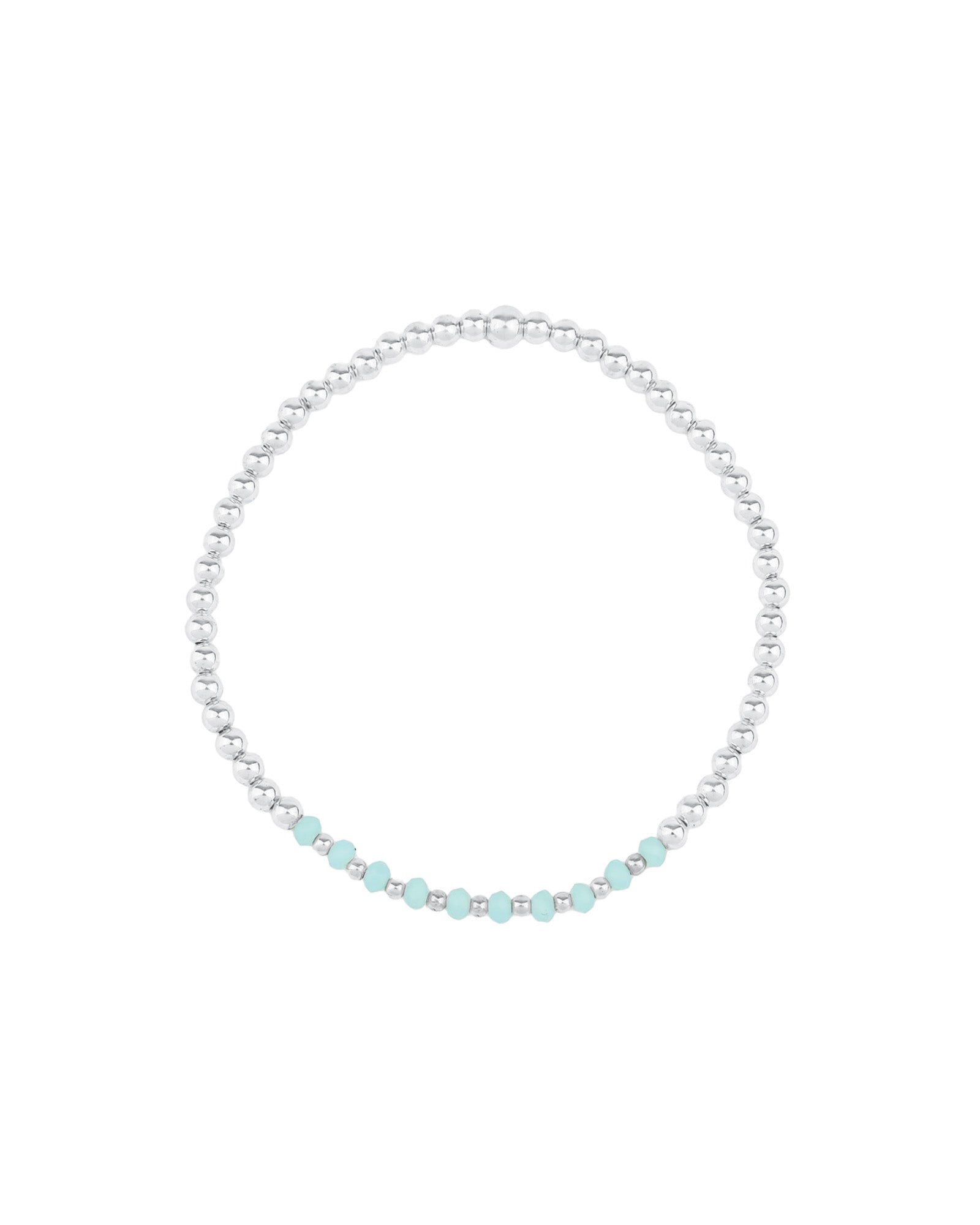 Cause We Care-Beaded Crystal Bracelet I 3mm-Bracelets-Sterling Silver, Blue Crystal-Blue Ruby Jewellery-Vancouver Canada
