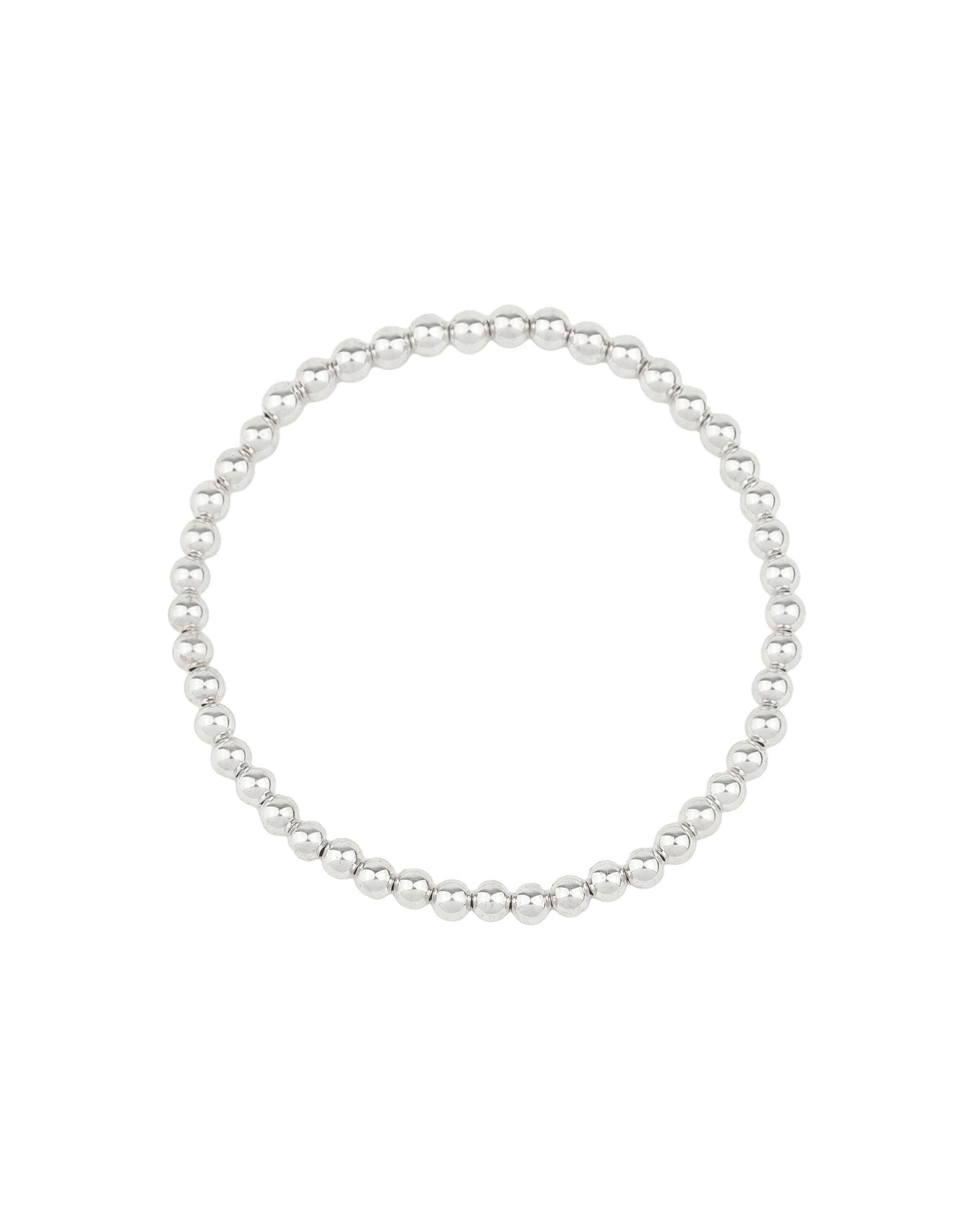 Cause We Care-Beaded Bracelet I 4mm-Bracelets-Sterling Silver-Blue Ruby Jewellery-Vancouver Canada