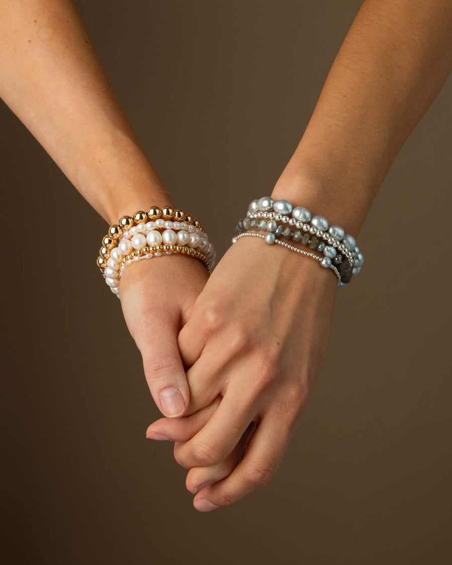Cause We Care-Beaded Bracelet | 8mm-Bracelets-14k Gold-fill-Blue Ruby Jewellery-Vancouver Canada