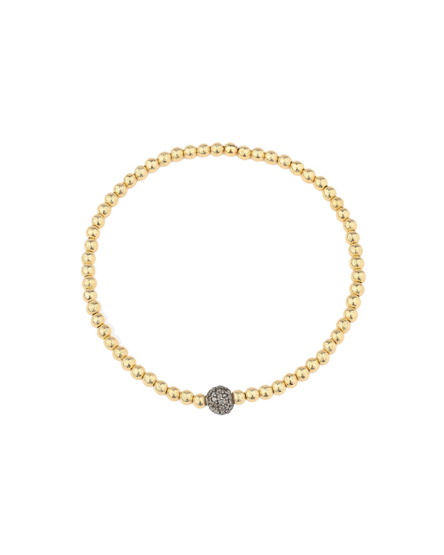 Cause We Care-Glitter Beaded Diamond Ball Bracelet | 3mm-Bracelets-14k Gold Filled, Oxidized Sterling Silver-Blue Ruby Jewellery-Vancouver Canada