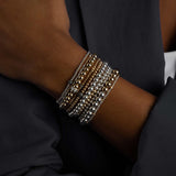 Cause We Care-Glitter Beaded Diamond Ball Bracelet | 3mm-Bracelets-14k Gold Filled, Oxidized Sterling Silver-Blue Ruby Jewellery-Vancouver Canada