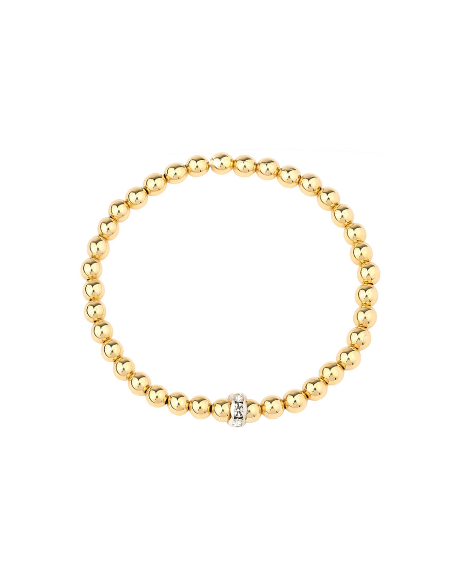 Cause We Care-Beaded Crystal Rondelle Bracelet | 5mm-Bracelets-14k Gold Filled, Sterling Silver-Blue Ruby Jewellery-Vancouver Canada