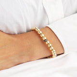 Cause We Care-Beaded Diamond Rondelle Bracelet | 7mm-Bracelets-Blue Ruby Jewellery-Vancouver Canada