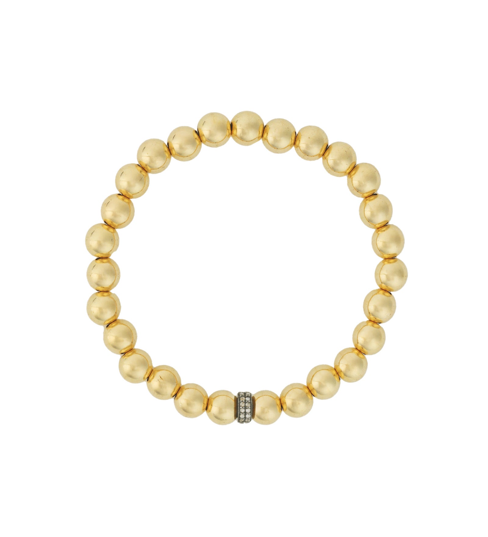 Cause We Care-Beaded Diamond Rondelle Bracelet | 7mm-Bracelets-Blue Ruby Jewellery-Vancouver Canada