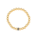 Cause We Care-Beaded Diamond Rondelle Bracelet | 7mm-Bracelets-14k Gold Filled, Oxidized Silver-Blue Ruby Jewellery-Vancouver Canada