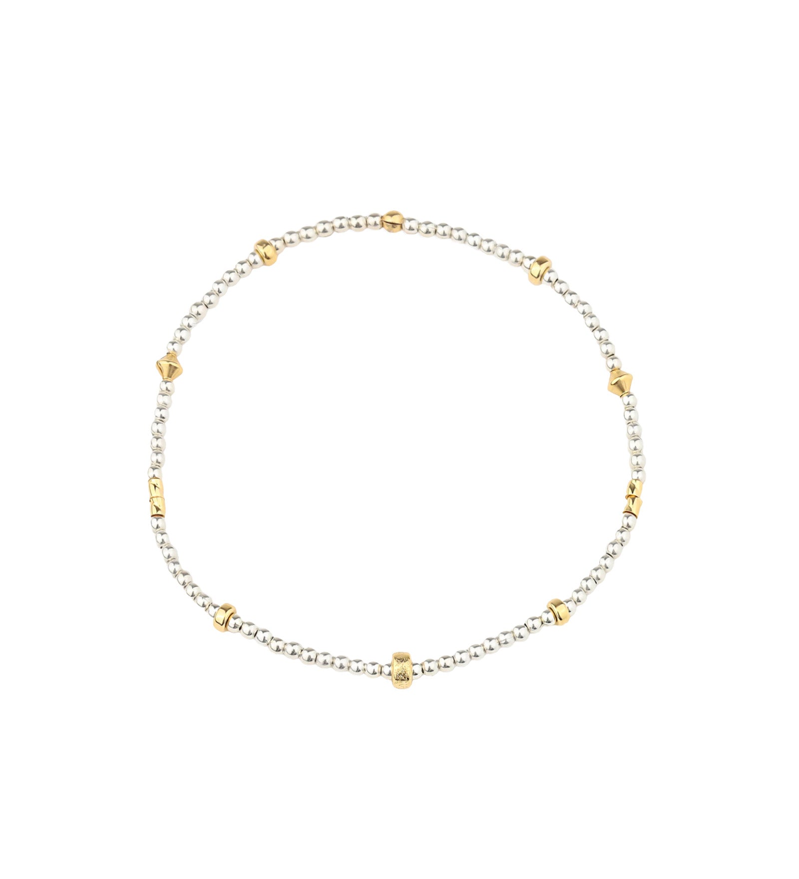 Cause We Care-Mix Beaded Bracelet | 2mm-Bracelets-Sterling Silver, 14k Gold Filled-Blue Ruby Jewellery-Vancouver Canada