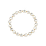 Cause We Care-2 Tone Beaded Bracelet | 2.5-8mm-Bracelets-Sterling Silver, 14k Gold Filled-Blue Ruby Jewellery-Vancouver Canada