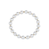 Cause We Care-Two Tone Beaded Bracelet | 2.5-8mm-Bracelets-Sterling Silver, 14k Gold Filled-Blue Ruby Jewellery-Vancouver Canada