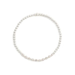 Cause We Care-Gradual Beaded Crystal Bracelet | 3mm-Bracelets-Sterling Silver, Mauve Crystal-Blue Ruby Jewellery-Vancouver Canada