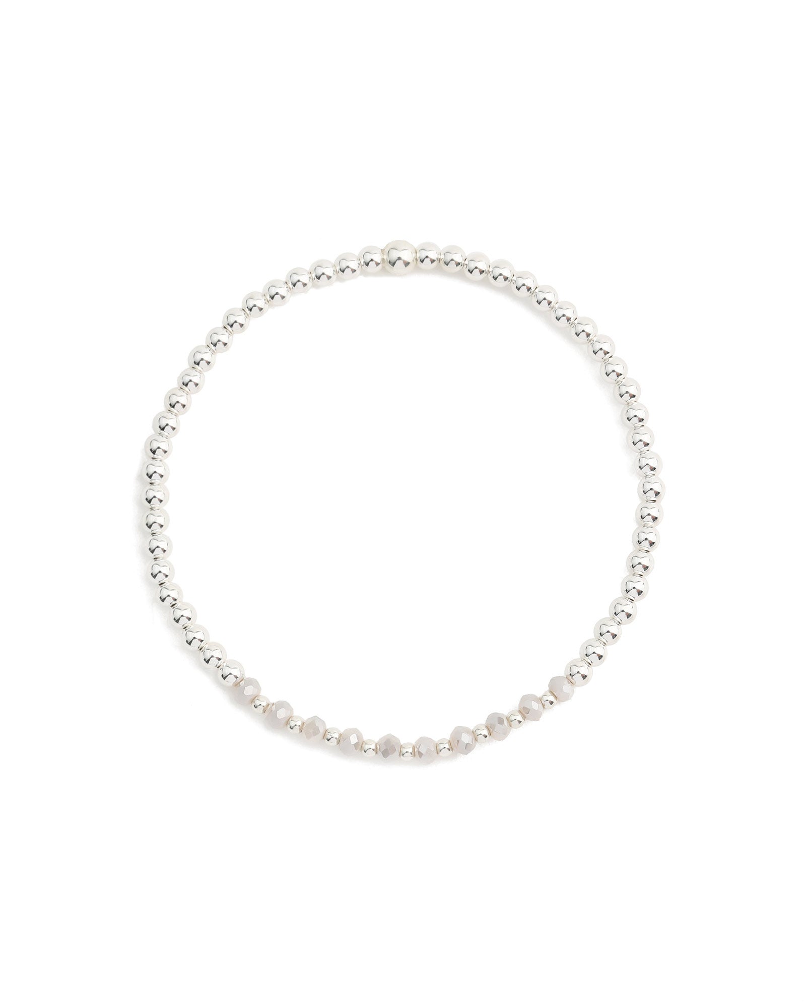 Cause We Care-Gradual Beaded Crystal Bracelet | 3mm-Bracelets-Sterling Silver, Mauve Crystal-Blue Ruby Jewellery-Vancouver Canada