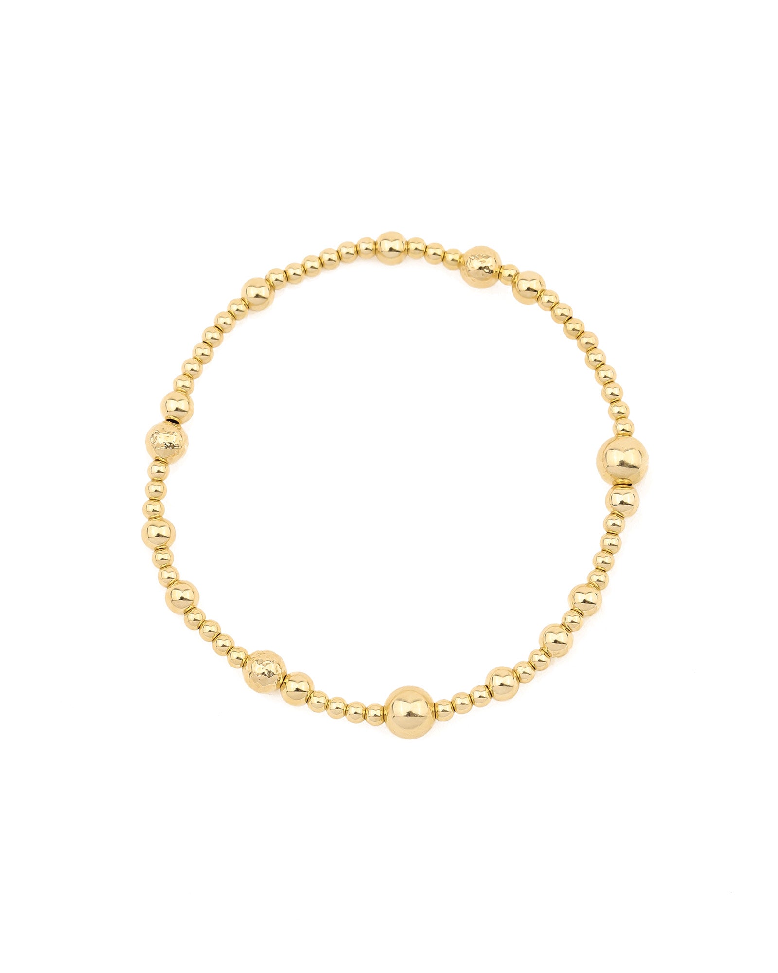 Cause We Care Mixed Beaded Bracelet | 2.5-6mm 14k Gold Filled | Blue ...