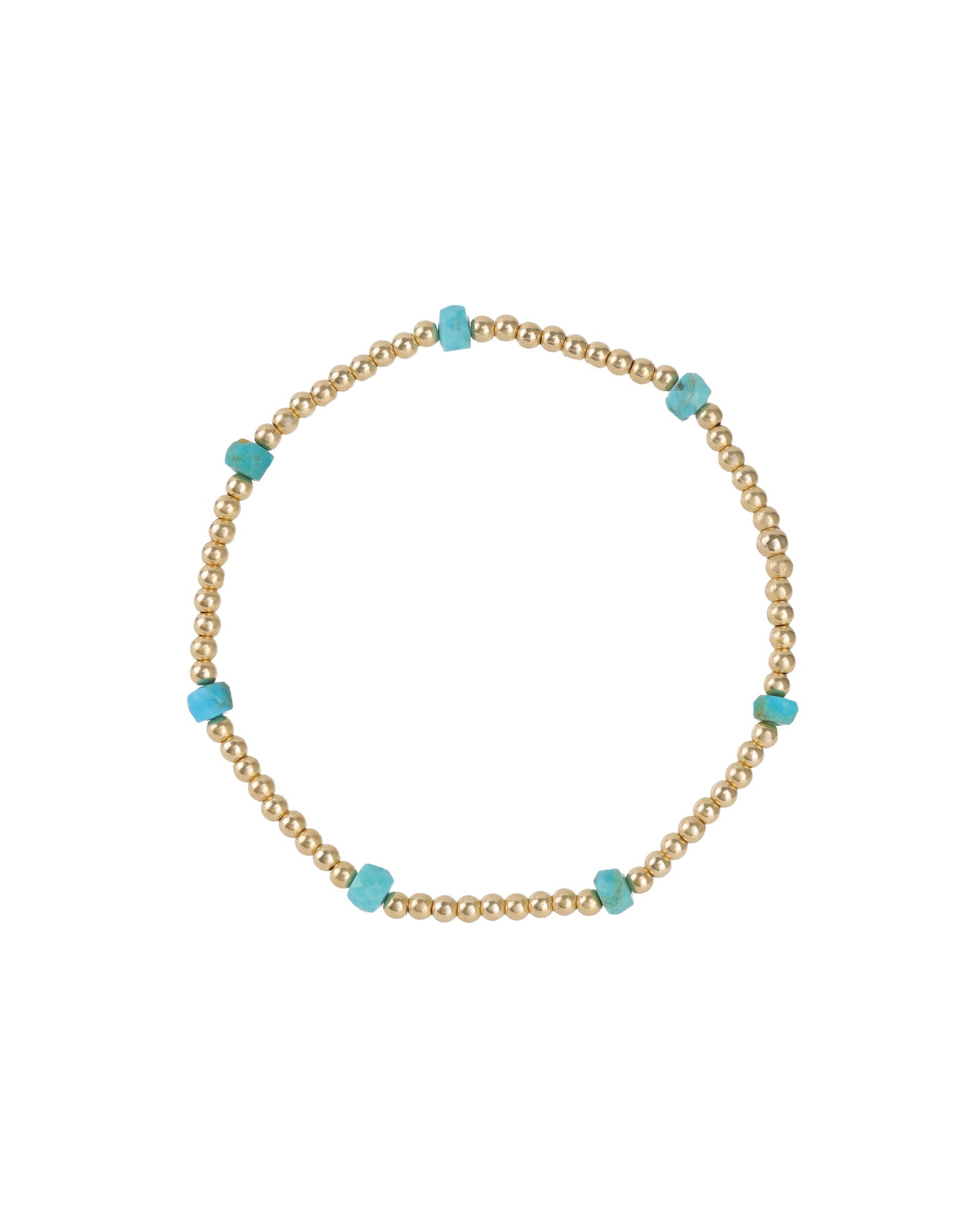 Cause We Care Beaded 7 Stone Bracelet | 2.5mm | Blue Ruby Jewellery, Canada