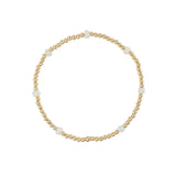 Cause We Care-Beaded 7 Stone Bracelet | 2.5mm-Bracelets-14k Gold Filled, Mystic Chalcedony-Blue Ruby Jewellery-Vancouver Canada