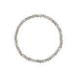 Cause We Care-Crystal 6 Rondelle Bracelet | 3mm-Bracelets-14k Gold Filled, Grey Crystal-Blue Ruby Jewellery-Vancouver Canada