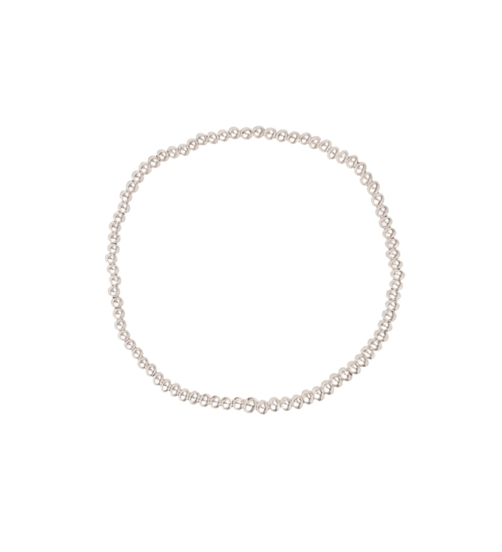 Cause We Care-Beaded Bracelet | 2.5mm-Bracelets-Sterling Silver-Blue Ruby Jewellery-Vancouver Canada