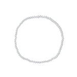 Cause We Care-Beaded Bracelet | 2.5mm-Bracelets-Sterling Silver-Blue Ruby Jewellery-Vancouver Canada