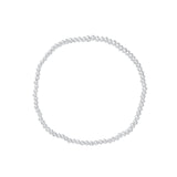Cause We Care-Beaded Bracelet | 2.5mm-Bracelets-Sterling Silver-Blue Ruby Jewellery-Vancouver Canada