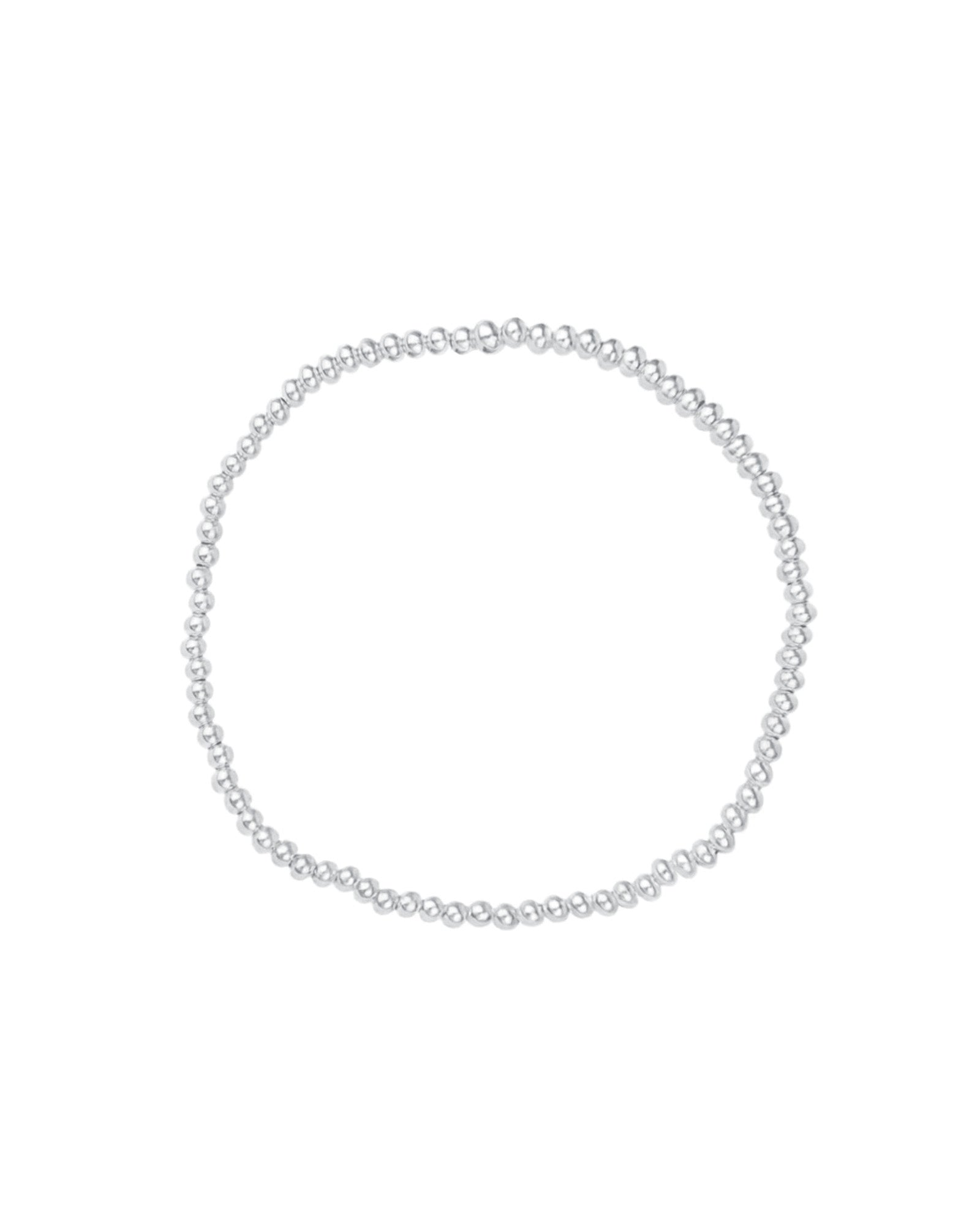 Cause We Care-Beaded Bracelet | 2.5mm-Bracelets-Sterling Silver-Blue Ruby Jewellery-Vancouver Canada