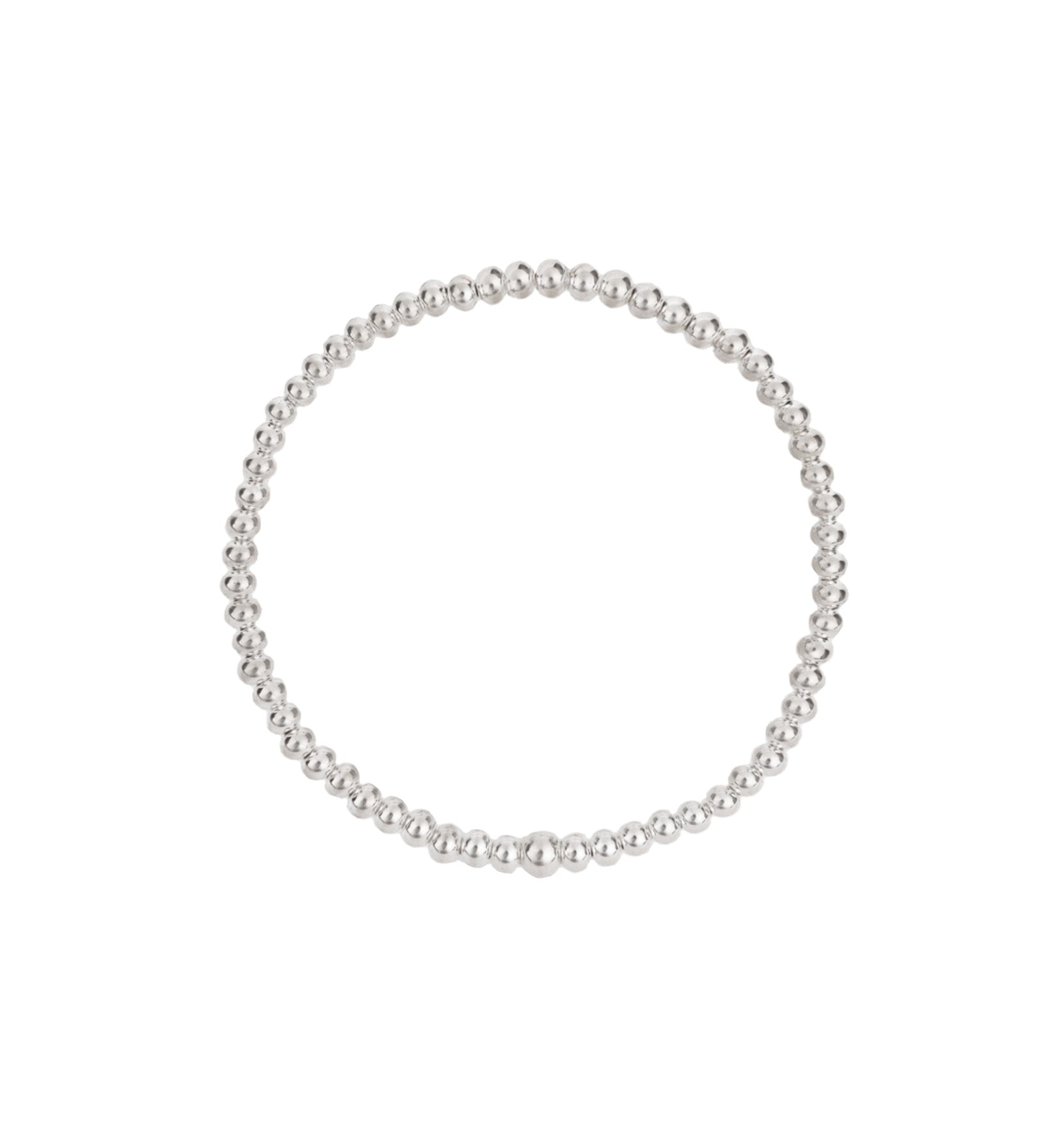 Cause We Care-Beaded Bracelet | 3mm-Bracelets-Sterling Silver-Blue Ruby Jewellery-Vancouver Canada