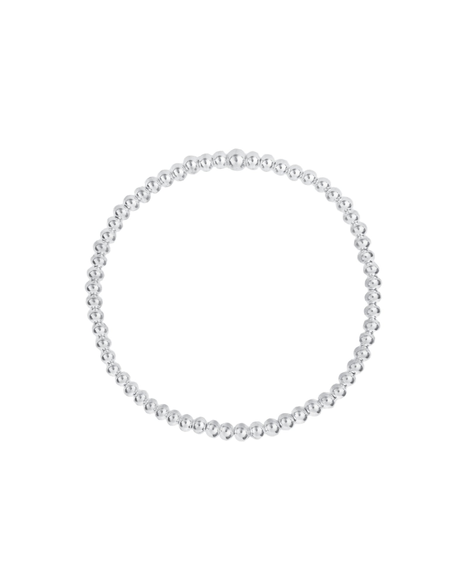 Cause We Care-Beaded Bracelet | 3mm-Bracelets-Sterling Silver-Blue Ruby Jewellery-Vancouver Canada