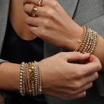 Cause We Care-Beaded & Chain Bracelet | 6mm-Bracelets-Blue Ruby Jewellery-Vancouver Canada