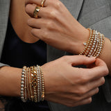 Cause We Care-Beaded & Chain Bracelet | 6mm-Bracelets-Blue Ruby Jewellery-Vancouver Canada