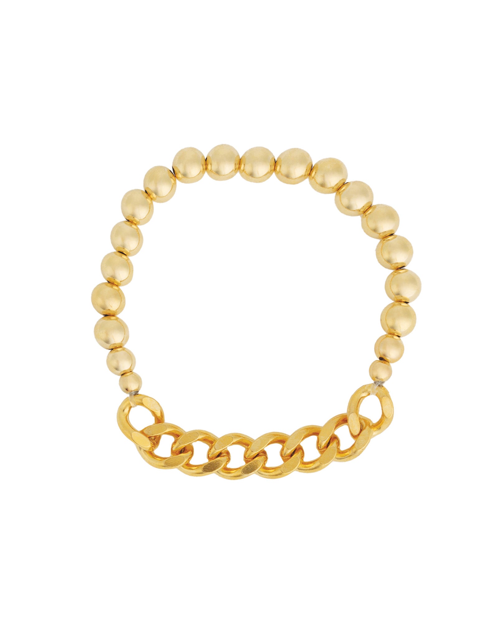 Cause We Care Beaded & Chain Bracelet | 6mm | Blue Ruby Jewellery, Canada