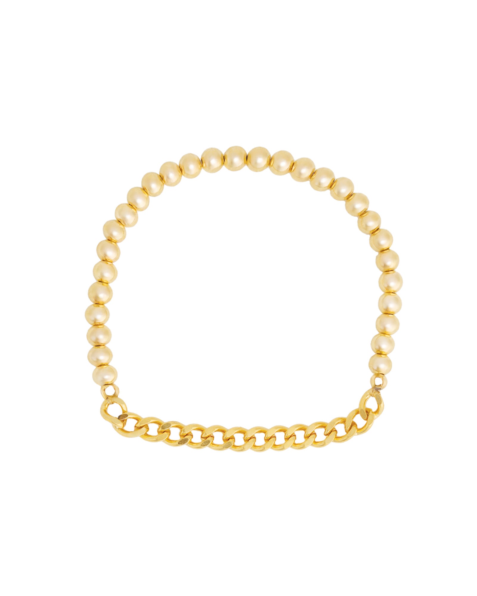 Cause We Care Beaded & Chain Bracelet | 4mm | Blue Ruby Jewellery, Canada