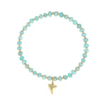 Cause We Care-Shark Tooth Charm Beaded Bracelet-Bracelets-14k Gold Filled, 14k Gold Vermeil, Amazonite-Blue Ruby Jewellery-Vancouver Canada