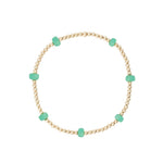 Cause We Care-Beaded 7 Stone Bracelet-Bracelets-14k Gold Filled, Chrysoprase-Blue Ruby Jewellery-Vancouver Canada