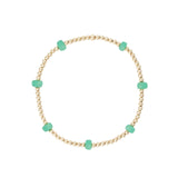 Cause We Care-Beaded 7 Stone Bracelet-Bracelets-14k Gold Filled, Chrysoprase-Blue Ruby Jewellery-Vancouver Canada