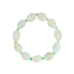 Cause We Care-Oval Jade Beaded Bracelet-Bracelets-14k Gold Filled, Chrysoprase, New Jade-Blue Ruby Jewellery-Vancouver Canada