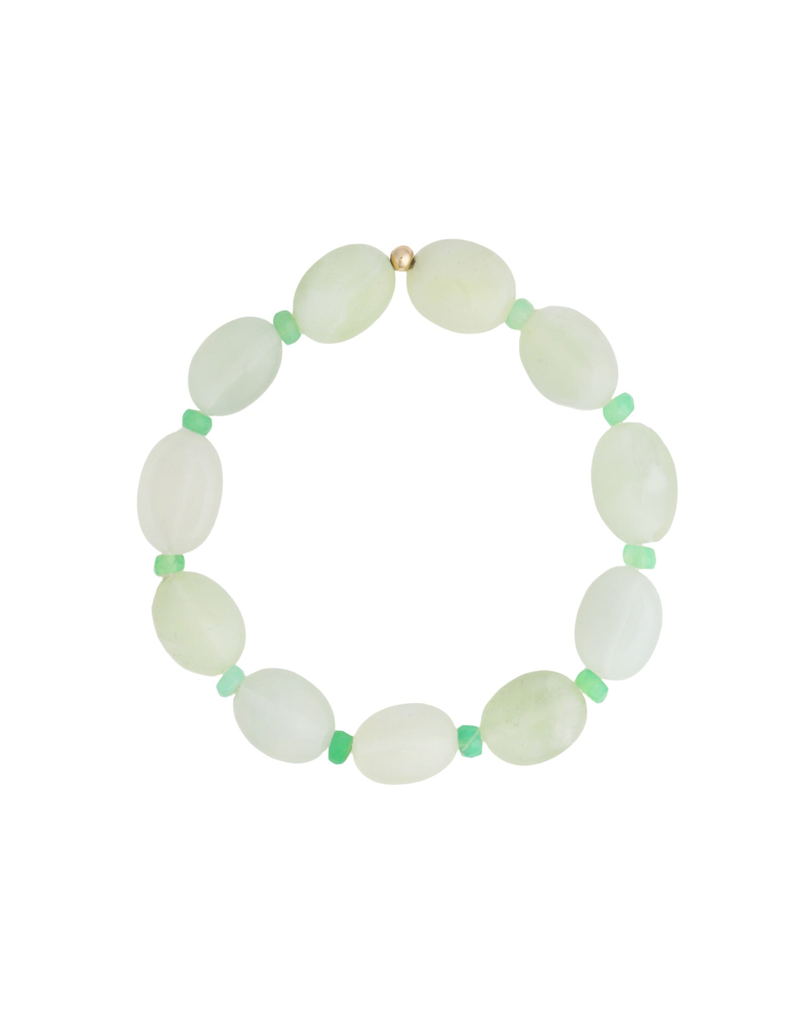 Cause We Care-Oval Jade Beaded Bracelet-Bracelets-14k Gold Filled, Chrysoprase, New Jade-Blue Ruby Jewellery-Vancouver Canada