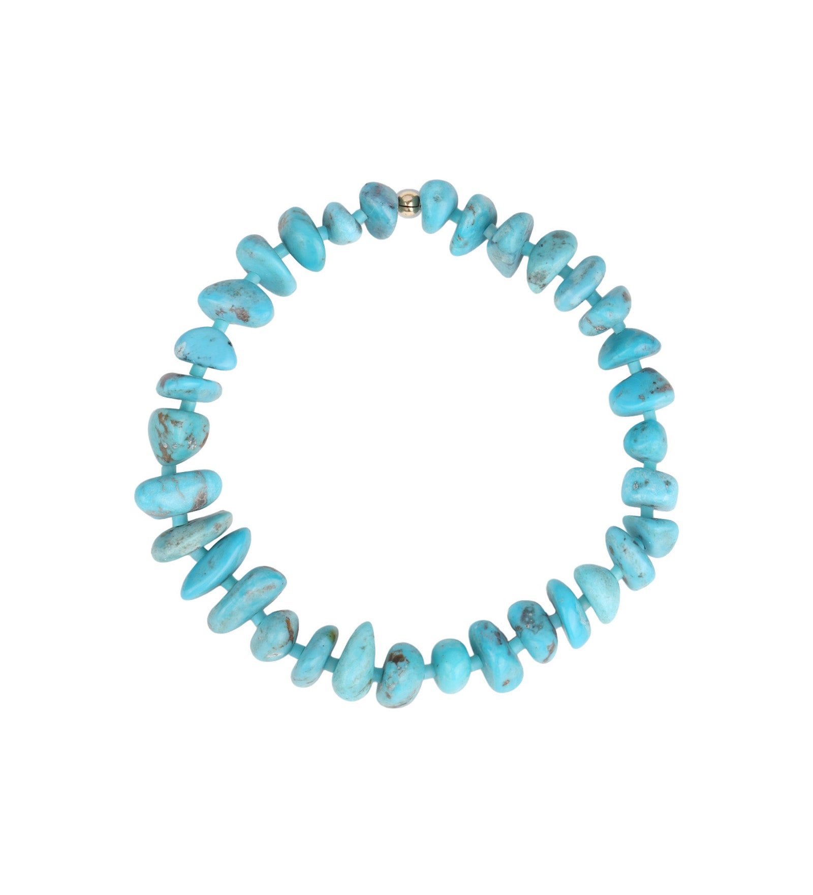 Cause We Care-Chunky Turquoise Stone Bracelet-Bracelets-14k Gold Filled, Turquoise-Blue Ruby Jewellery-Vancouver Canada