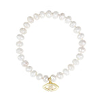 Cause We Care-Evil Eye Silverite Beaded Bracelet-Bracelets-14k Gold Filled, 14k Gold Vermeil, Silverite-Blue Ruby Jewellery-Vancouver Canada