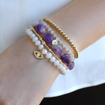 Cause We Care-Evil Eye Silverite Beaded Bracelet-Bracelets-Blue Ruby Jewellery-Vancouver Canada