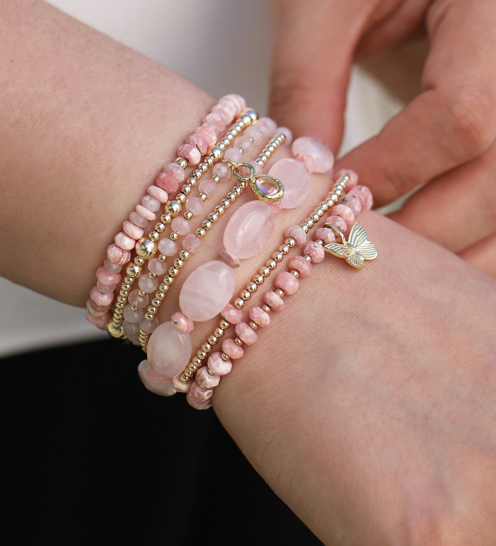 Cause We Care-Beaded 7 Stone Bracelet | 2.5mm-Bracelets-Blue Ruby Jewellery-Vancouver Canada