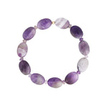 Cause We Care-Oval Amethyst Beaded Bracelet-Bracelets-14k Gold Filled, Amethyst-Blue Ruby Jewellery-Vancouver Canada