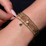 Triangle Charm Bracelet | 2.5mm