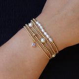 Triangle Charm Bracelet | 2.5mm