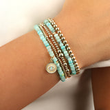 Cause We Care-Mixed Beaded Stone Bracelet | 4mm-Bracelets-Blue Ruby Jewellery-Vancouver Canada