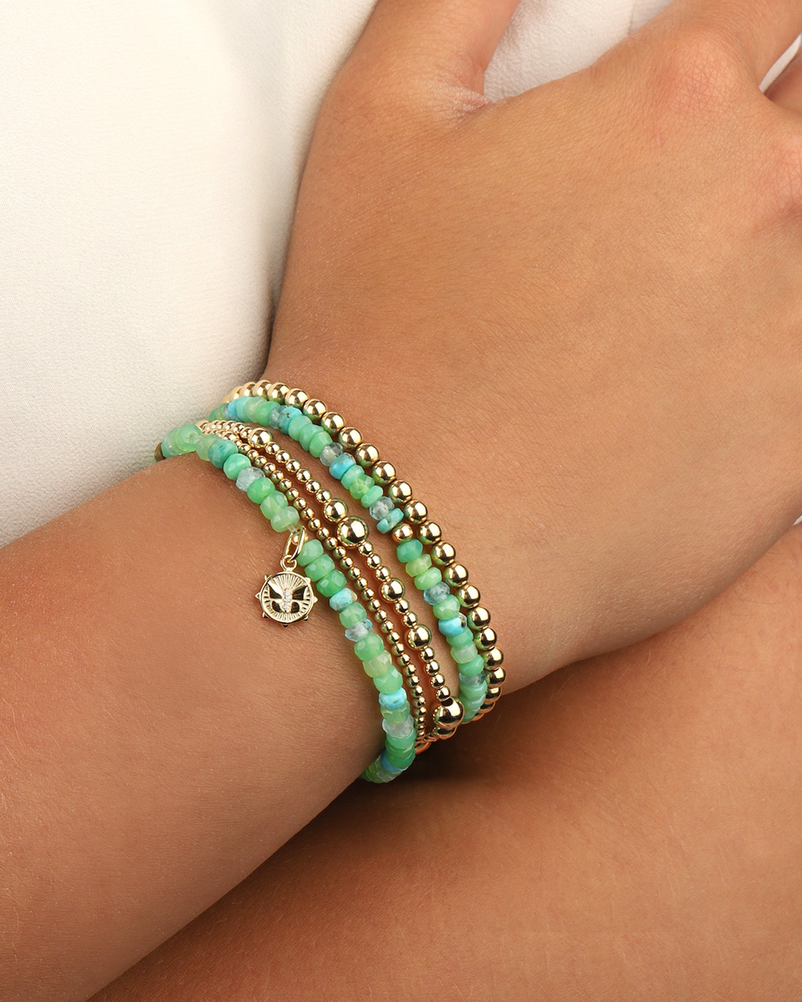 Cause We Care-Mixed Beaded Stone Bracelet | 4mm-Bracelets-Blue Ruby Jewellery-Vancouver Canada