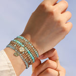 Cause We Care-Cat Charm Beaded Bracelet-Bracelets-Blue Ruby Jewellery-Vancouver Canada