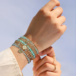 Cause We Care-Evil Eye Charm Beaded Bracelet-Bracelets-Blue Ruby Jewellery-Vancouver Canada